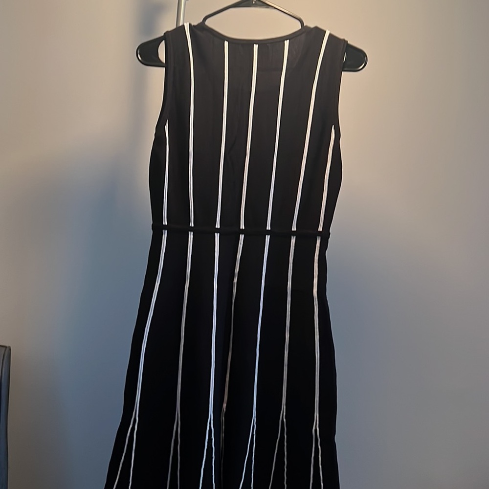 Black and white striped CK dress - Picture 3 of 3